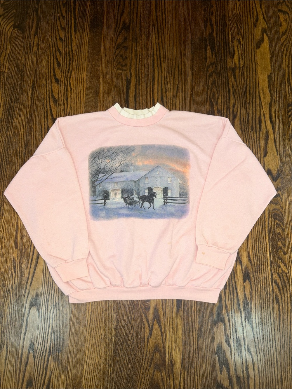 Vintage 90s Horse Drawn Carriage Sweatshirt
